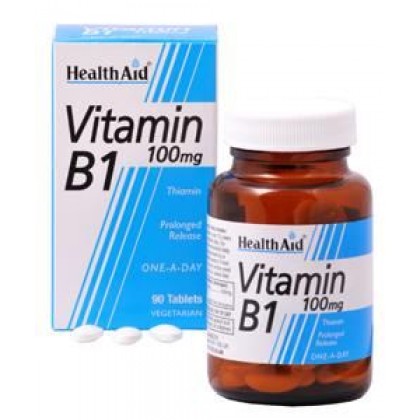 HEALTH AID Vitamin B1 100mg 90 Ταμπλέτες